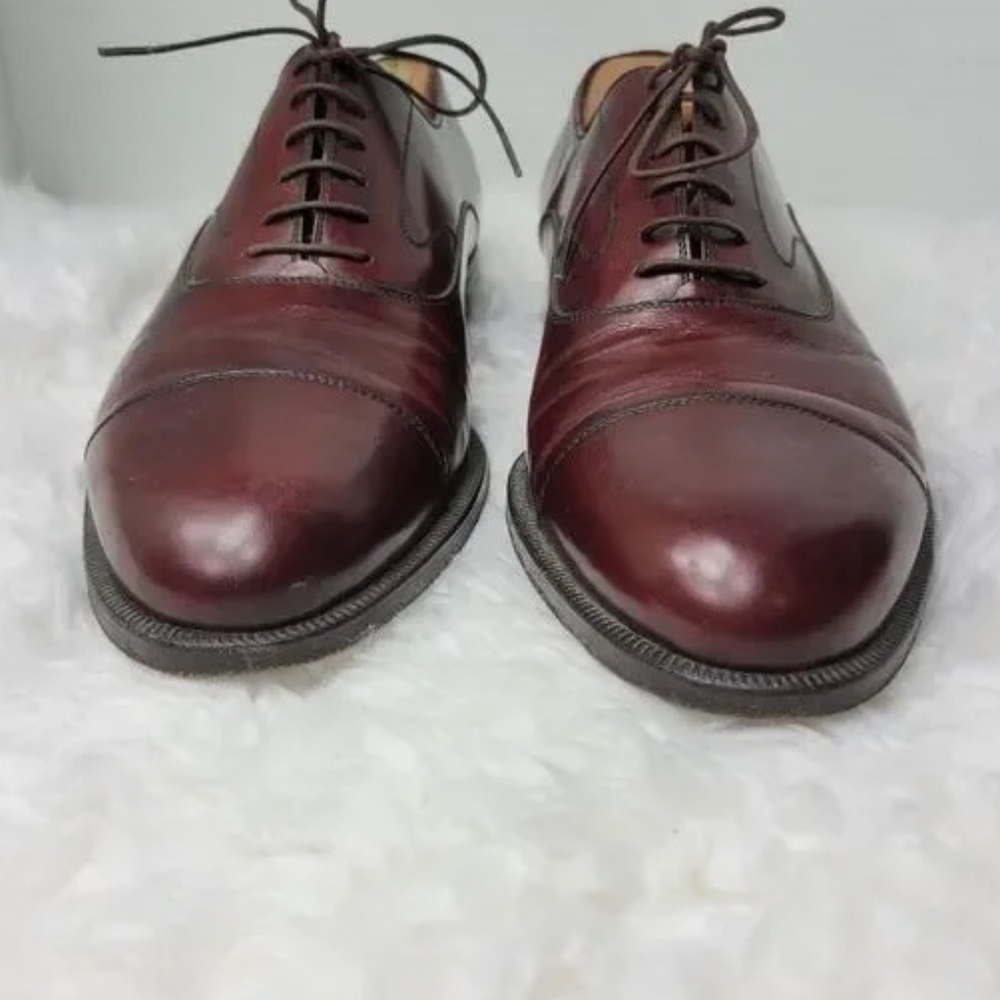 Ferragamo oxblood cap toe size 9 1/2